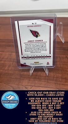 Cheap Sneaks Footwear/Sports Cards Football Card James Conner 2024 Donruss Elite #13 Arizona Cardinals