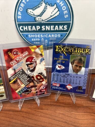 Cheap Sneaks Footwear/Sports Cards Football Card Joe Montana Kansas City Chiefs 94/95 Upper Deck/Collectors Edge Lot
