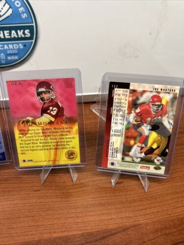 Cheap Sneaks Footwear/Sports Cards Football Card Joe Montana KC Chiefs Upper Deck/Topps /Fleer Ultra/Collectors Edge Lo