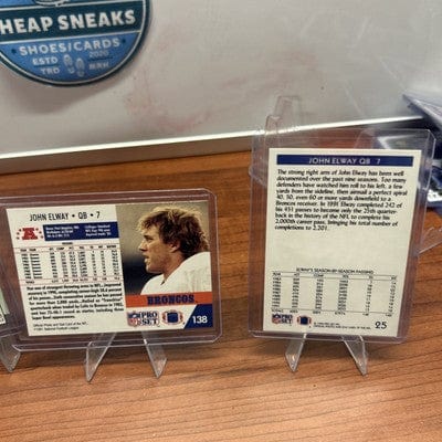 Cheap Sneaks Footwear/Sports Cards Football Card John Elway 5 Card Lot 1991 Fleet Ultra, 91-92 Pro Set Broncos