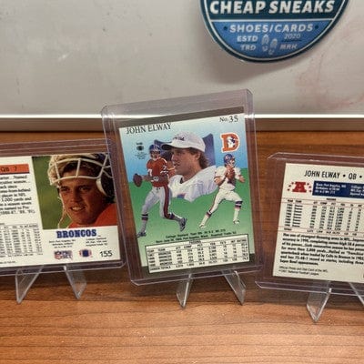 Cheap Sneaks Footwear/Sports Cards Football Card John Elway 5 Card Lot 1991 Fleet Ultra, 91-92 Pro Set Broncos
