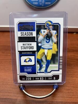 Cheap Sneaks Footwear/Sports Cards Football Card Matthew Stafford 2023 Panini Contenders Season Ticket #62  Rams