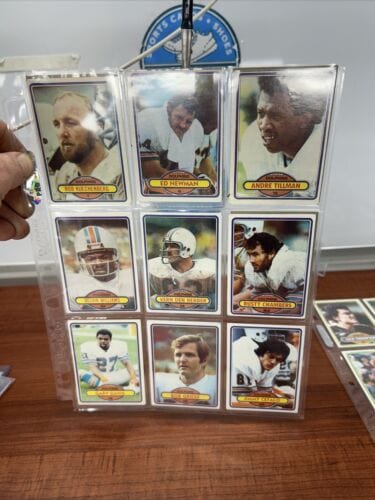 Cheap Sneaks Footwear/Sports Cards Football Card Miami Dolphins 13 Card NFL Lot  1980 Topps Football EX Bob Griese , Ga