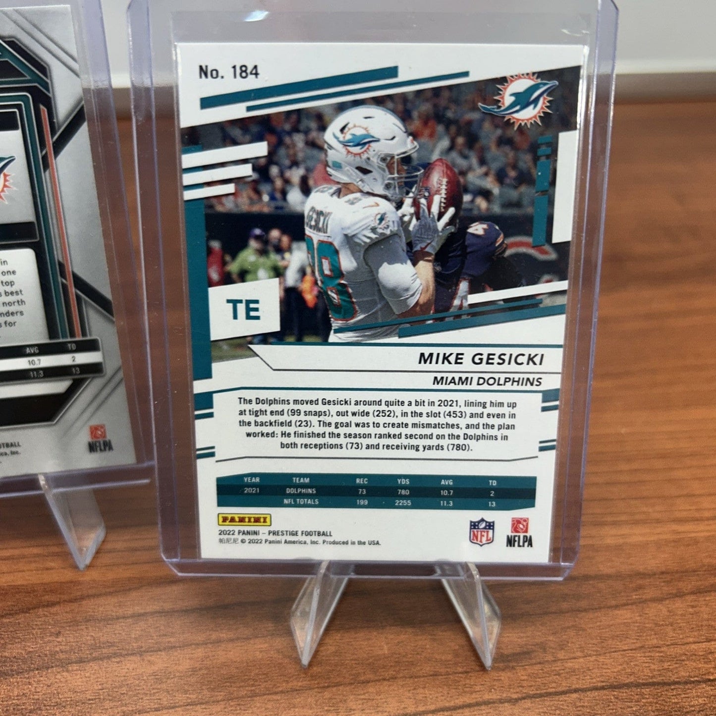 Cheap Sneaks Footwear/Sports Cards Football Card Mike Gesicki 2022 Panini Prizm #182 Green Ice Prizm Color Match Dolphi
