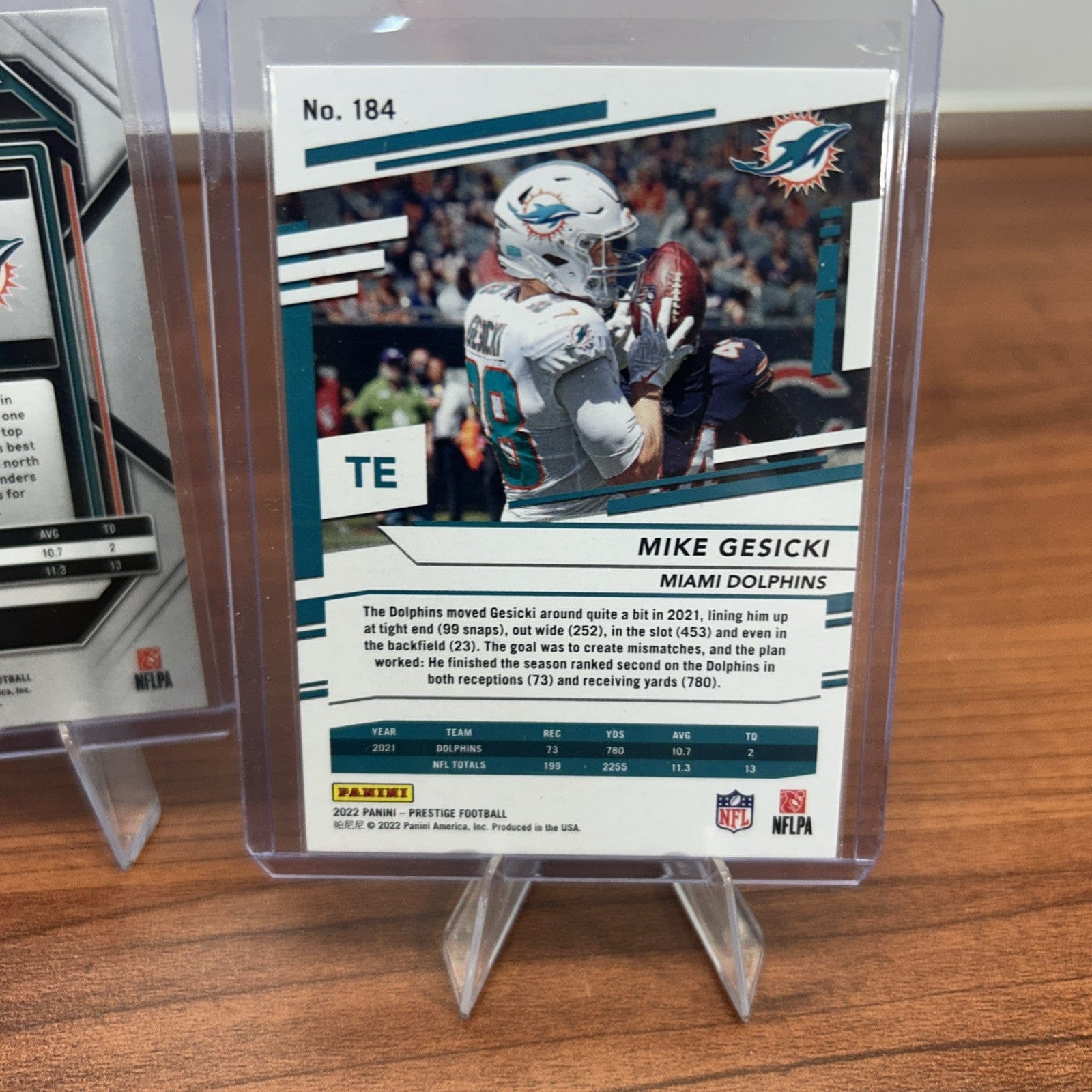 Cheap Sneaks Footwear/Sports Cards Football Card Mike Gesicki 2022 Panini Prizm #182 Green Ice Prizm Color Match Dolphi