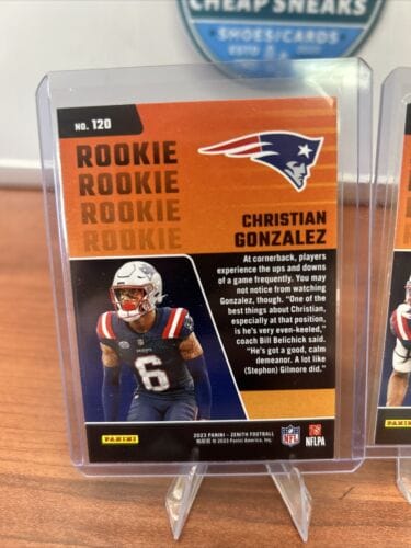 Cheap Sneaks Footwear/Sports Cards Football Card New England Patriots Rookie Lot (2) 2023 Zenith Marte Mapu, Christian