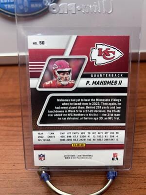 Cheap Sneaks Footwear/Sports Cards Football Card Patrick Mahomes II 2023 Panini Zenith Retail #50 Kansas City Chiefs