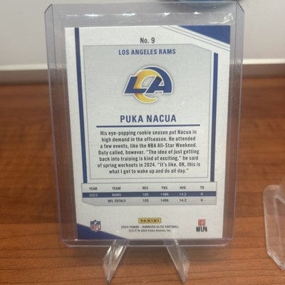 Cheap Sneaks Footwear/Sports Cards Football Card Puka Nacua 2024 Donruss Elite Football Los Angeles Rams Base #9