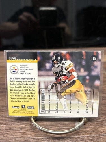 Cheap Sneaks Footwear/Sports Cards Football Card Rod Woodson 1995 SkyBox Impact Pittsburgh Pittsburgh Steelers Football