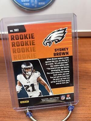 Cheap Sneaks Footwear/Sports Cards Football Card Sydney Brown RC 2023 Panini Zenith Retail #182 Philadelphia Eagles