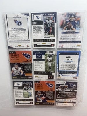 Cheap Sneaks Footwear/Sports Cards Football Card Tennessee Titans/Oilers Football Lot (9) 23 Panini Contenders Derrick