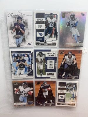 Cheap Sneaks Footwear/Sports Cards Football Card Tennessee Titans/Oilers Football Lot (9) 23 Panini Contenders Derrick