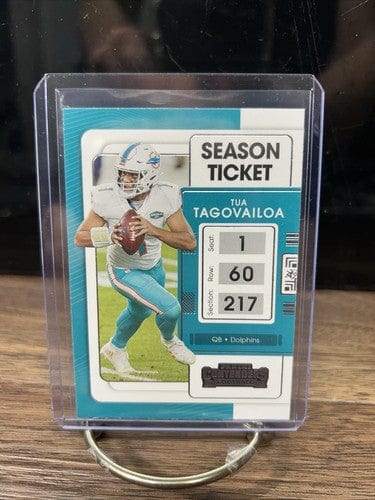 Cheap Sneaks Footwear/Sports Cards Football Card Tua Tagovailoa 2021 Panini Contenders  #60 Season Ticket Miami Dolphin