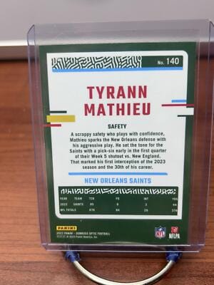 Cheap Sneaks Footwear/Sports Cards Football Card Tyrann Mathieu 2023 Donruss Optic #140 New Orleans Saints