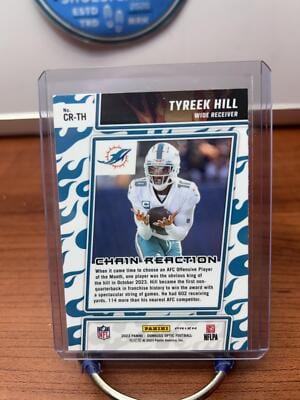 Cheap Sneaks Footwear/Sports Cards Football Card Tyreek Hill 2023 Donruss Optic Chain Reaction #CR-TH Miami Dolphins