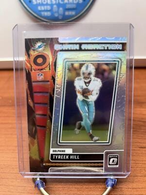 Cheap Sneaks Footwear/Sports Cards Football Card Tyreek Hill 2023 Donruss Optic Chain Reaction #CR-TH Miami Dolphins