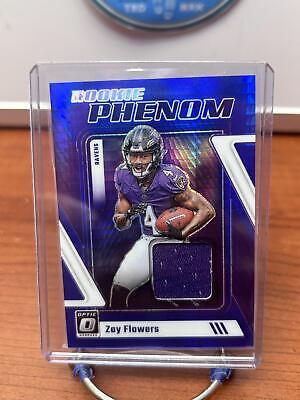 Cheap Sneaks Footwear/Sports Cards Football Card Zay Flowers (RC) 2023 Donruss Optic Prism Phenom Blue Hyper Relic #RP-