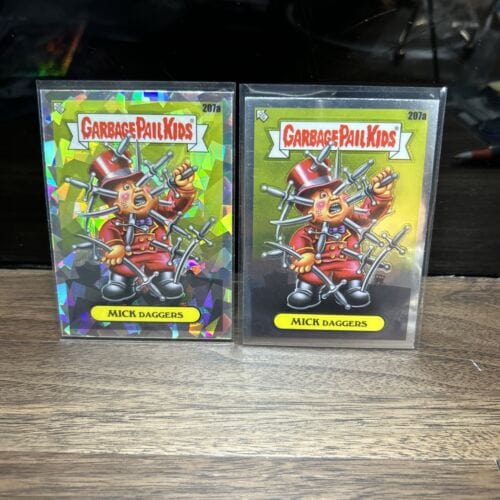 Cheap Sneaks Footwear/Sports Cards Garbage Pail Card 2022 TOPPS CHROME GARBAGE PAIL KIDS CRACKED ICE 207a And Base Card