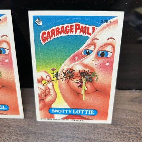Cheap Sneaks Footwear/Sports Cards Garbage Pail Card Garbage Pail Kids Topps 1986 Nasal Hazel 225a Snotty Lottie 225b 6th S