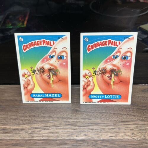 Cheap Sneaks Footwear/Sports Cards Garbage Pail Card Garbage Pail Kids Topps 1986 Nasal Hazel 225a Snotty Lottie 225b 6th S