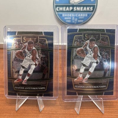 Cheap Sneaks Footwear/Sports Cards Giannis Antetokounmpo, #35, 2021-22 Panini Select Concourse, Blue Priz