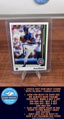 Cheap Sneaks Footwear/Sports Cards Greg Maddux 1989 Upper Deck #241 Chicago Cubs