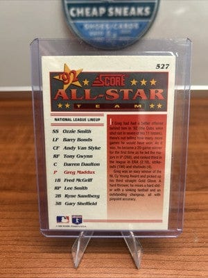 Cheap Sneaks Footwear/Sports Cards Greg Maddux  1993 Score Baseball #527 All-Star Braves