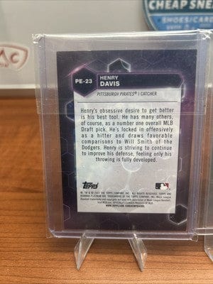 Cheap Sneaks Footwear/Sports Cards Henry Davis (RC) Lot (2) 2024 Bowman BAI-2, 2022 Bowman Platinum PE-23