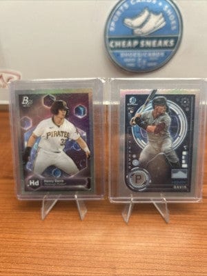 Cheap Sneaks Footwear/Sports Cards Henry Davis (RC) Lot (2) 2024 Bowman BAI-2, 2022 Bowman Platinum PE-23