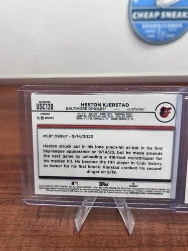 Cheap Sneaks Footwear/Sports Cards Heston Kjerstad (RC) 2024 Topps Chrome Update Prism, Silver Refractor