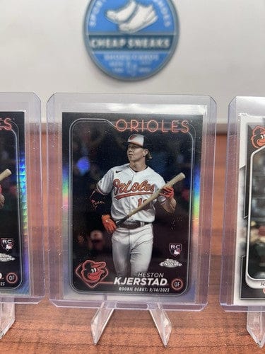 Cheap Sneaks Footwear/Sports Cards Heston Kjerstad (RC) 2024 Topps Chrome Update Prism, Silver Refractor