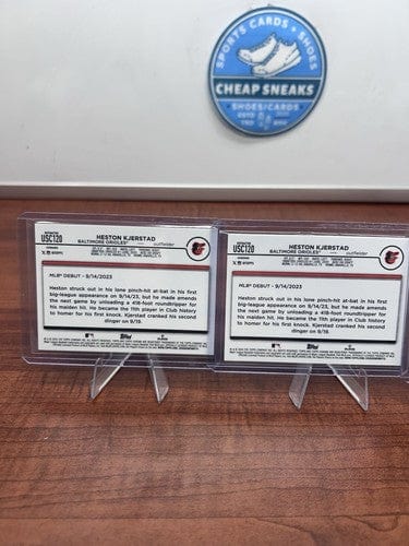 Cheap Sneaks Footwear/Sports Cards Heston Kjerstad (RC) 2024 Topps Chrome Update Prism, Silver Refractor