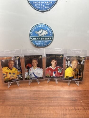 Cheap Sneaks Footwear/Sports Cards Hockey Card 1993/1994 Upper Deck All World Juniors Hockey Lot Of 4 Janov,Lindgren,