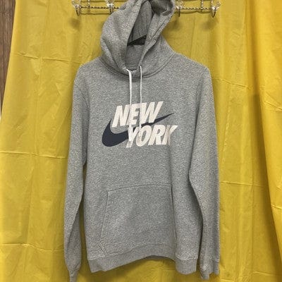 Cheap Sneaks Footwear/Sports Cards Hoodies Men Nike New York Hoodie Adult Size Small Gray No Wear Showing Clean No St