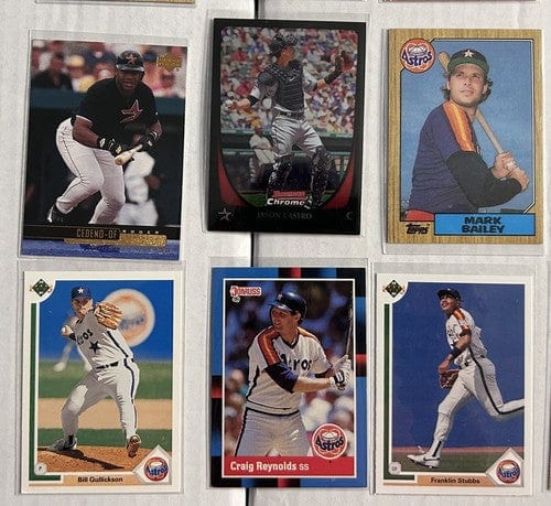 Cheap Sneaks Footwear/Sports Cards Houston Astros 24 Card Lot Late Mostly 80’s Early 90’s But On Up T