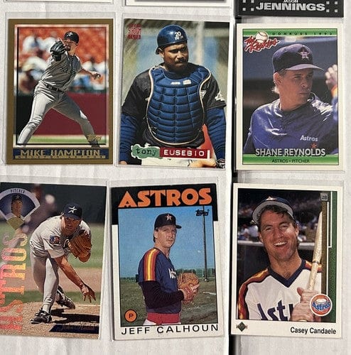 Cheap Sneaks Footwear/Sports Cards Houston Astros 24 Card Lot Late Mostly 80’s Early 90’s But On Up T