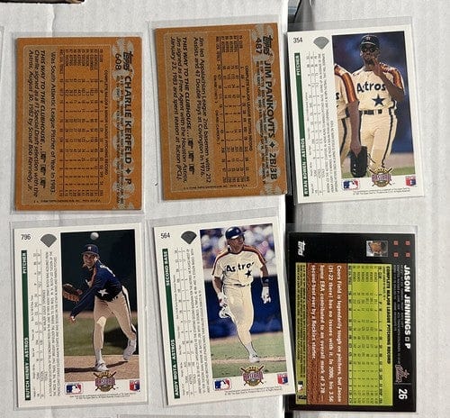 Cheap Sneaks Footwear/Sports Cards Houston Astros 24 Card Lot Late Mostly 80’s Early 90’s But On Up T