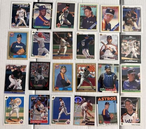 Cheap Sneaks Footwear/Sports Cards Houston Astros 24 Card Lot Late Mostly 80’s Early 90’s But On Up T