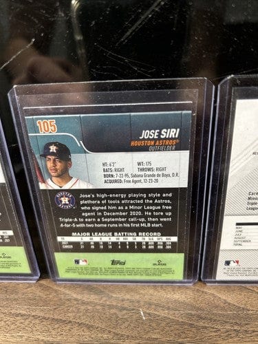Cheap Sneaks Footwear/Sports Cards Houston Astros Rookie Lot(5) Jose Siri, Chas McCormick 2022 Topps Gall