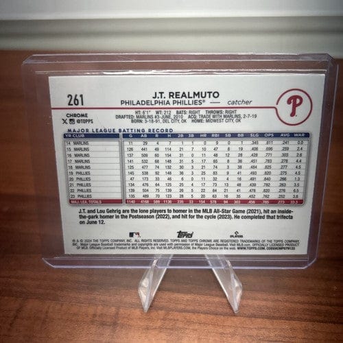 Cheap Sneaks Footwear/Sports Cards J.T. Realmuto 2024 Topps Chrome Logofractor SP 🔥 Phillies