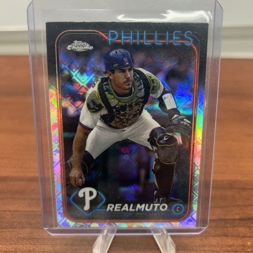 Cheap Sneaks Footwear/Sports Cards J.T. Realmuto 2024 Topps Chrome Logofractor SP 🔥 Phillies