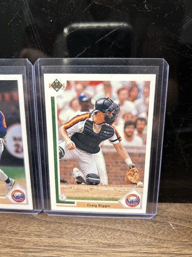 Cheap Sneaks Footwear/Sports Cards Jeff Bagwell RC   Craig Biggio 1991 Upper Deck Lot(2) Houston Astros