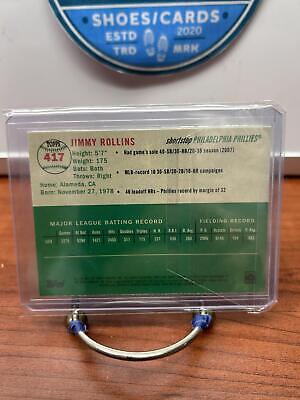 Cheap Sneaks Footwear/Sports Cards Jimmy Rollins 2023 Topps Chrome Platinum Anniversary #417 Philadelphia