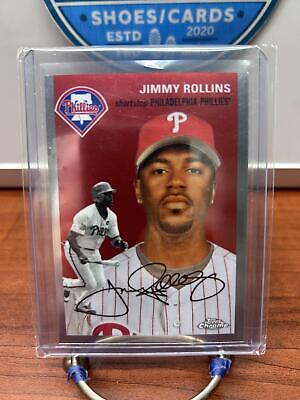 Cheap Sneaks Footwear/Sports Cards Jimmy Rollins 2023 Topps Chrome Platinum Anniversary #417 Philadelphia