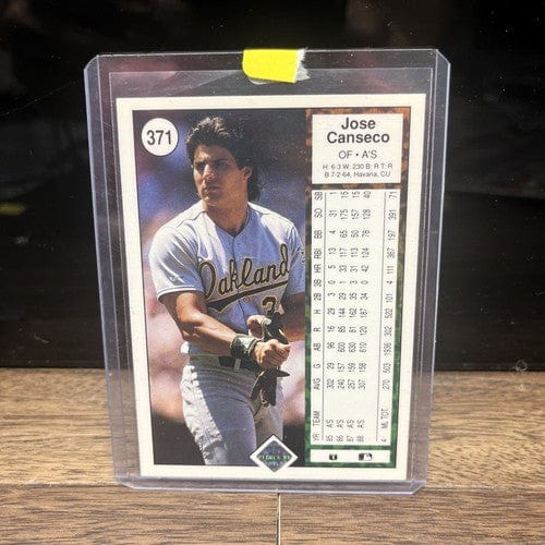 Cheap Sneaks Footwear/Sports Cards Jose Canseco 2 Card Lot 1989 Upper Deck #371, #659 1988 AL MVP
