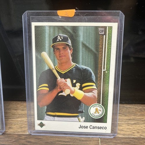 Cheap Sneaks Footwear/Sports Cards Jose Canseco 2 Card Lot 1989 Upper Deck #371, #659 1988 AL MVP