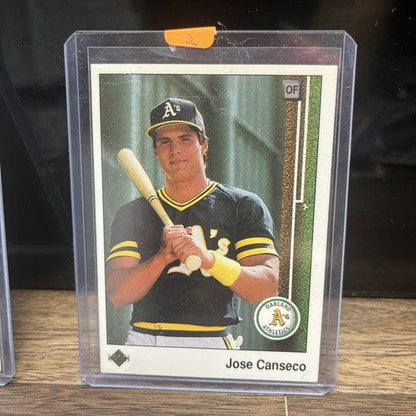 Cheap Sneaks Footwear/Sports Cards Jose Canseco 2 Card Lot 1989 Upper Deck #371, #659 1988 AL MVP
