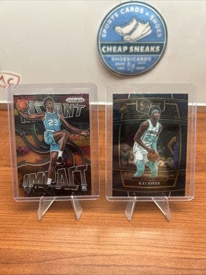 Cheap Sneaks Footwear/Sports Cards Kai Jones Hornets 2021-22 Panini Prizm Instant Impact RC #20
