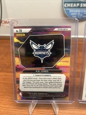 Cheap Sneaks Footwear/Sports Cards Kai Jones Hornets (RC) 2021-22 Panini Prizm Instant Impact RC #20 Silv