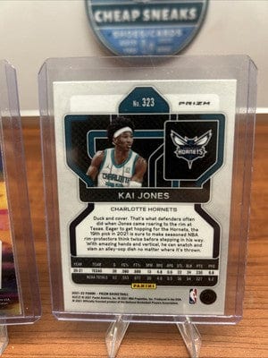 Cheap Sneaks Footwear/Sports Cards Kai Jones Hornets (RC) 2021-22 Panini Prizm Instant Impact RC #20 Silv